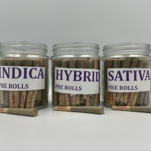 Purple Leaf Jars of pre-rolls
