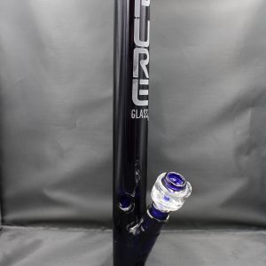 Pure Glass Authentic- Straight Martini Blue Bong