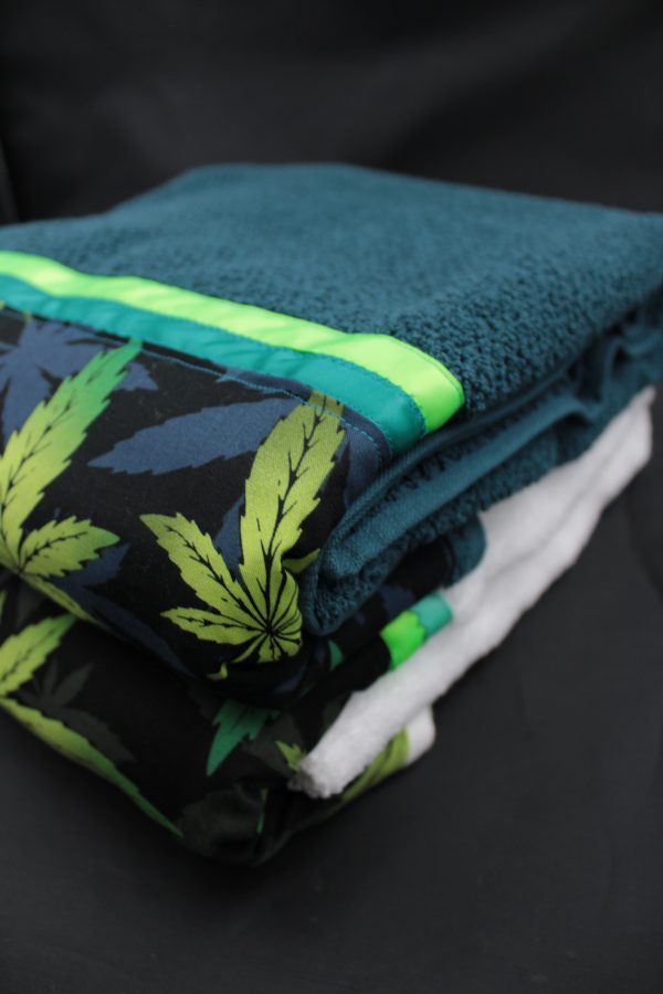 Decorative cannabis towel