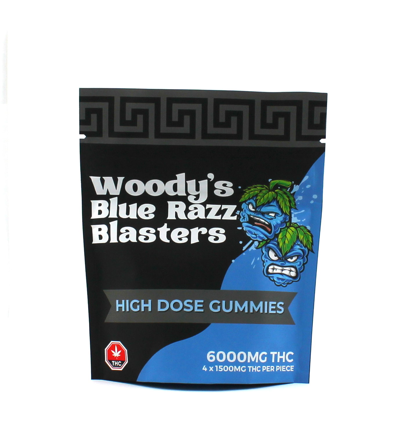 Woody's Blue Razz Blasters 6000mg | The Purple Leaf